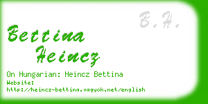 bettina heincz business card